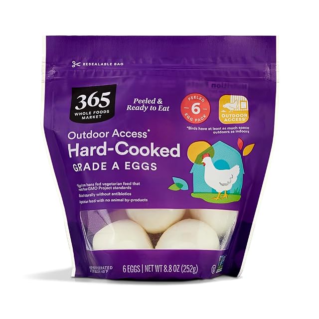 365 by Whole Foods Market Hard Cooked Medium Grade A Eggs 6 ct