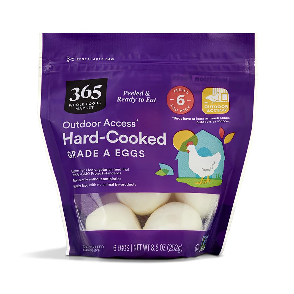 365 by Whole Foods Market Hard Cooked Medium Grade A Eggs 6 ct
