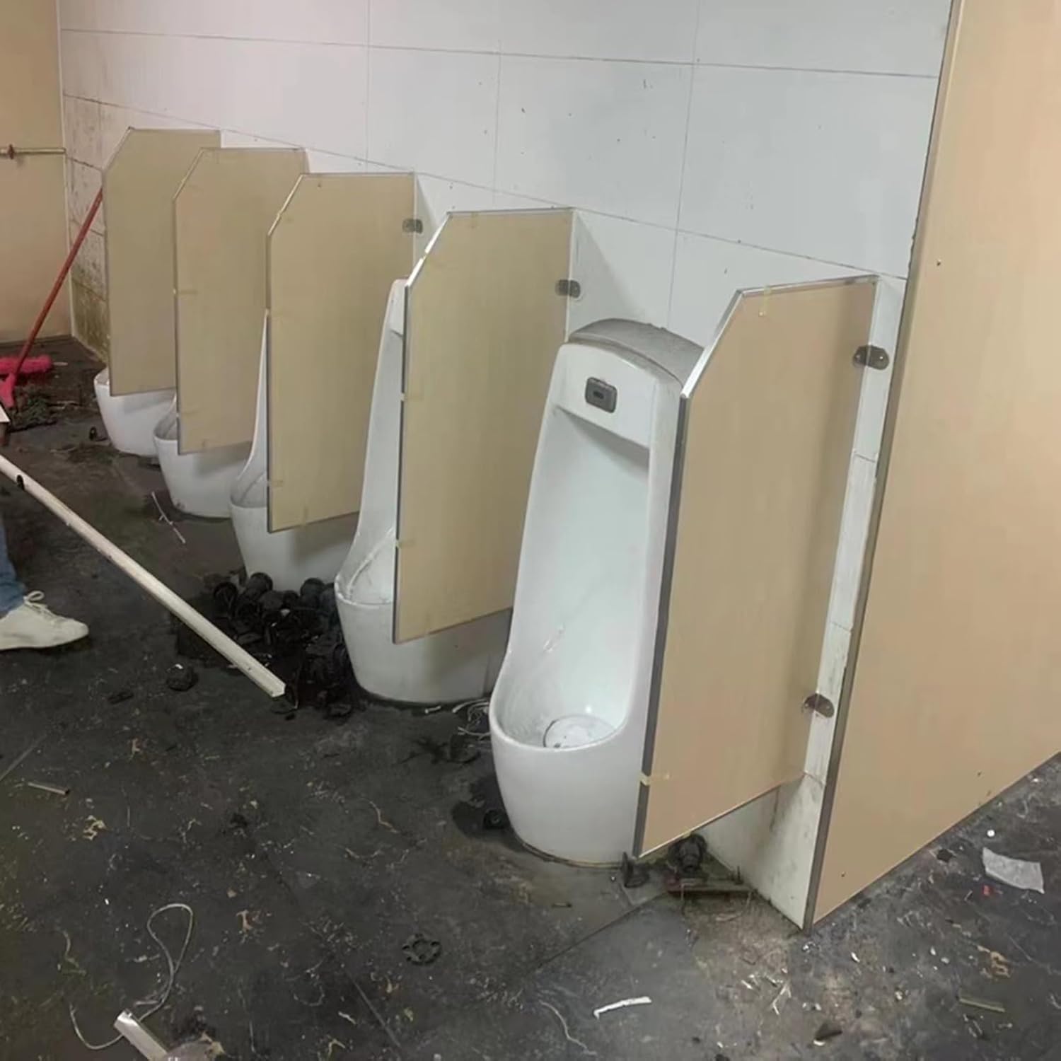 Urinal Divider Screen Panel - Wall-Mounted Men's Privacy Screen for Bathroom, Public Space, and Hotel Partition - Durable 90cm Creative Room Divider