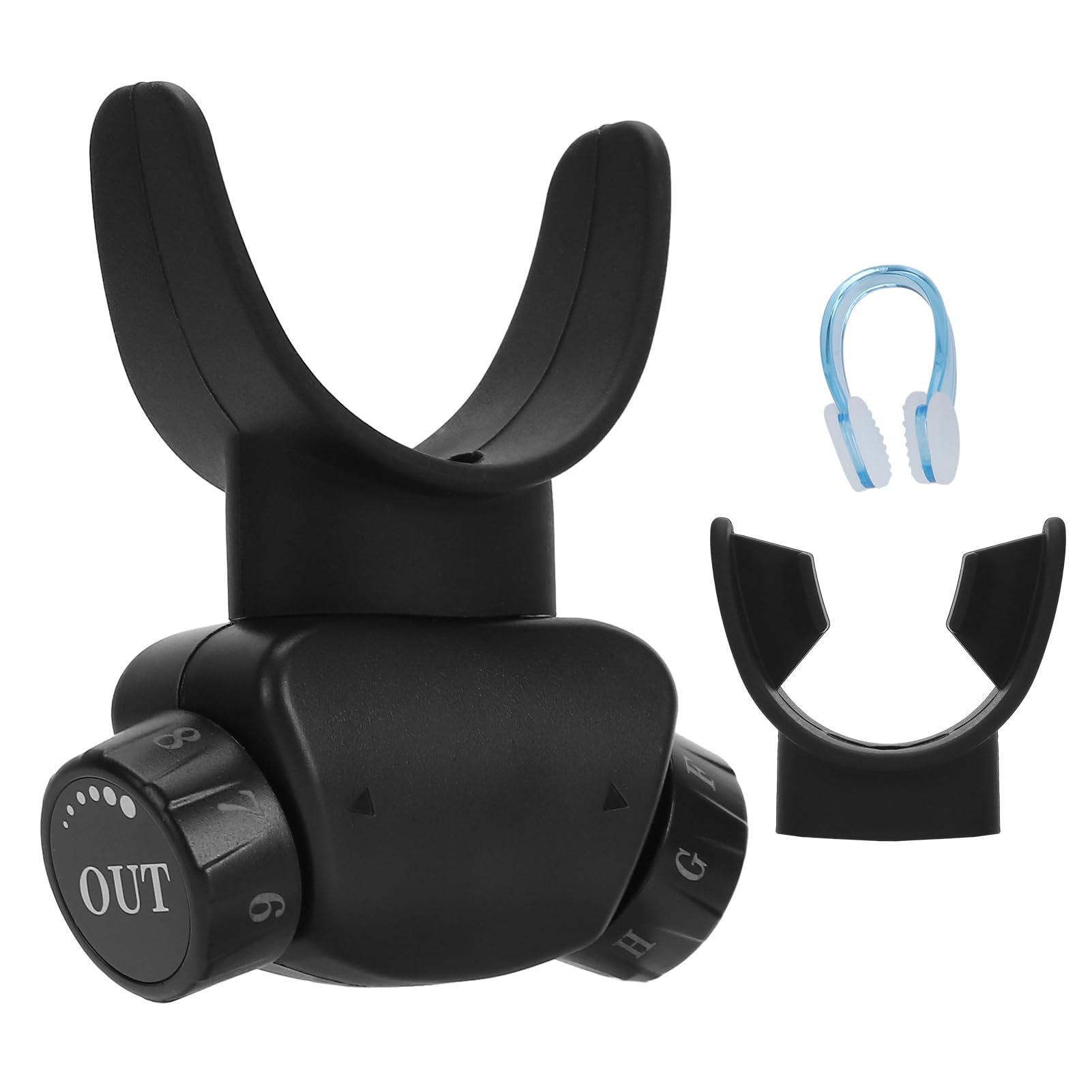 Lixada Advanced Breathing Trainer for Lung Capacity - 8-Level Adjustable Respiratory Exercise Device for Running Swimming Fitness with