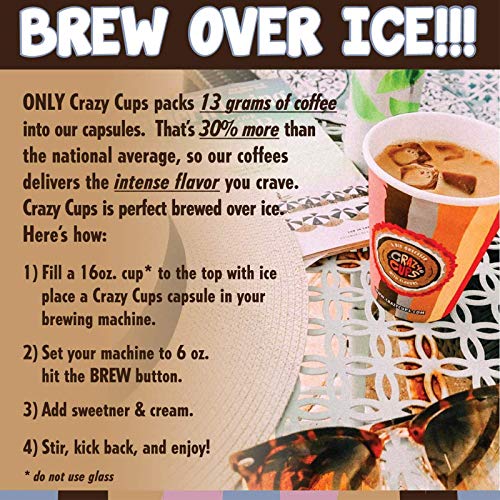 Crazy Cups Flavored Decaf Ground Coffee, Hazelnut Coffee Flavored Ground Coffee, Decaffeinated Coffee For Brewing Decaf Coffee Ground Hot Or Iced Coffee, 10 Oz Bag #TOP6