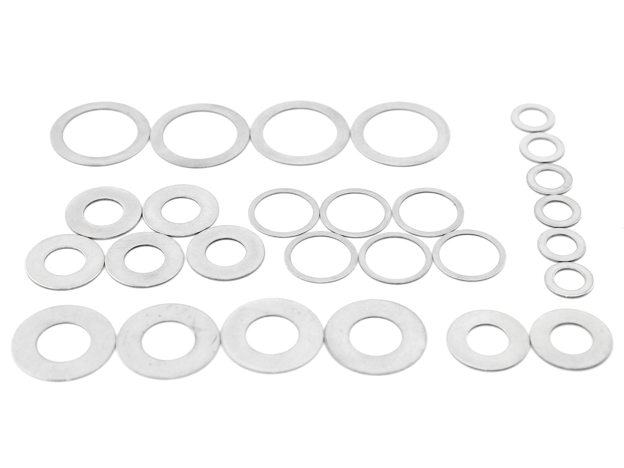 Passscheiben 20x28x1 mm DIN988 50 Stück Edelstahl A2 rostfrei - rcbay