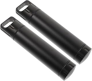 COOLHIYA Organizador De Comprimidos 2 Pçs Caixa De Viagem Caixa De Comprimidos De Emergência Titular Alumínio Organizador Recipiente Metal Pequena Caixa De Comprimidos Pingente