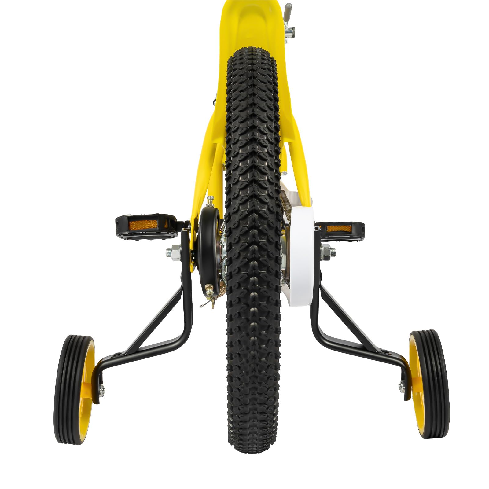Bici Bambino 16 Pollici Mountain Bike Bike All Terreno per Bambini Bicicletta con Ruota Extra Bicicletta Bicicletta Mountain Bike Doppio Freno A Disco Biciclette Acciaio Carbonio
