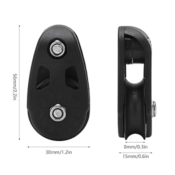 Amazon.co.jp: ヨット用滑車 カヤック用滑車 ブロックシーブ 2個