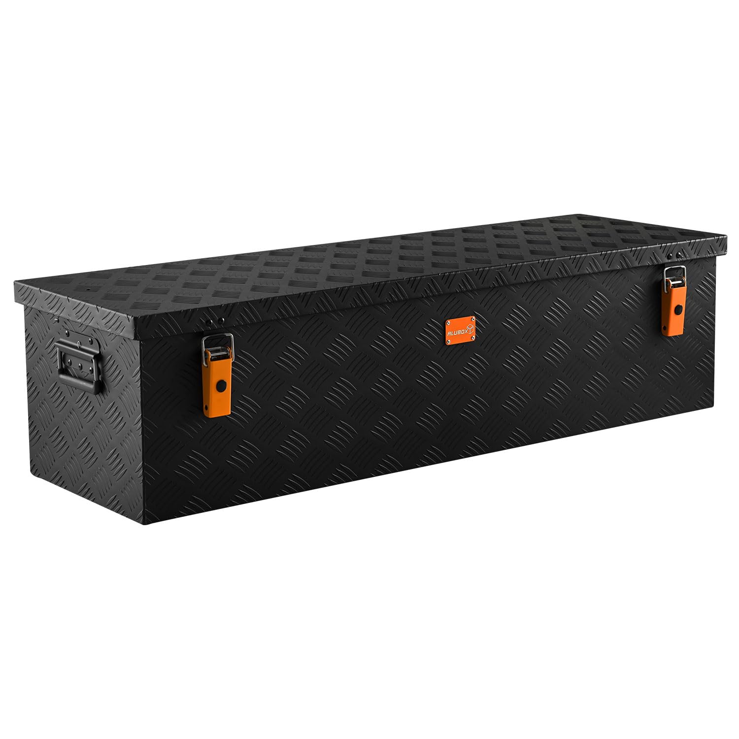 alubox Werkzeugkiste Riffelblech ABX-RL120B Aluminium 1,5mm Werkzeugkiste leicht und robust 120 Liter - schwarz lackiert