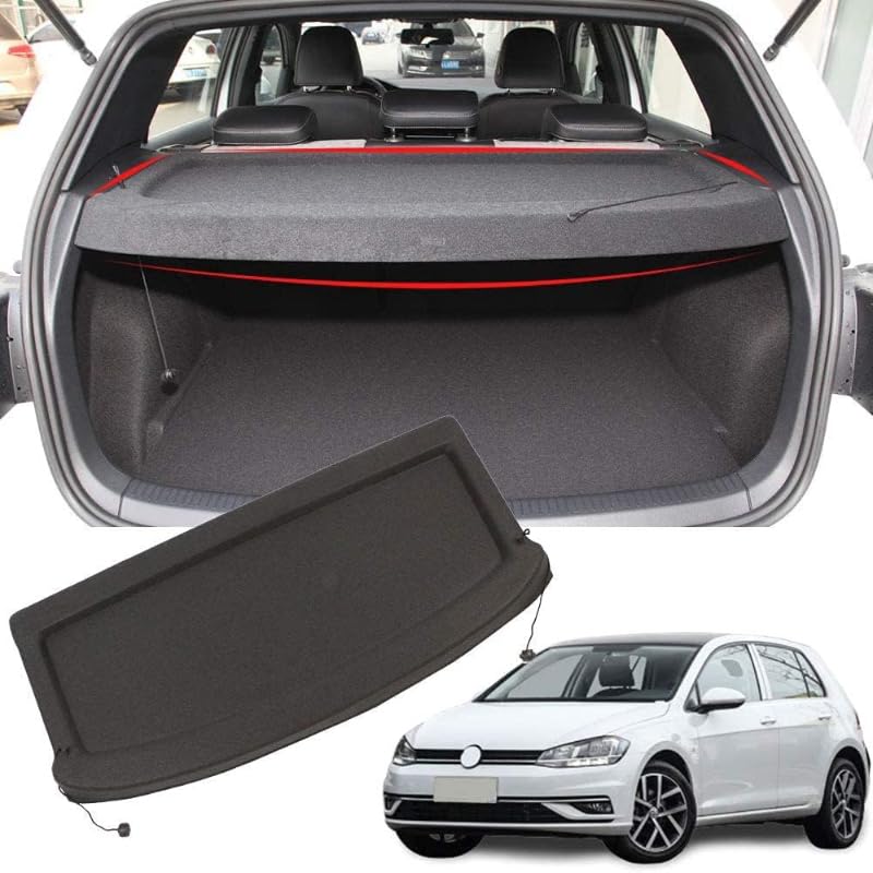 Housse de coffre pour VW Golf 7 étanche et rétractable pour la sécurité