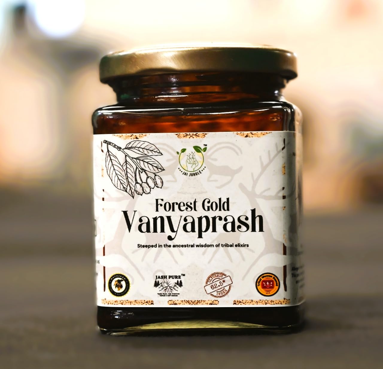 Jash Pure Forest Gold Vanyaprash - 100% Natural Ayurvedic Energy Booster, Rich in iron and calcium, No added Sugar/honey/jaggery/date, Immunity Enhancer, Sourced from Tribal Forests of Jashpur, 250g-image-22