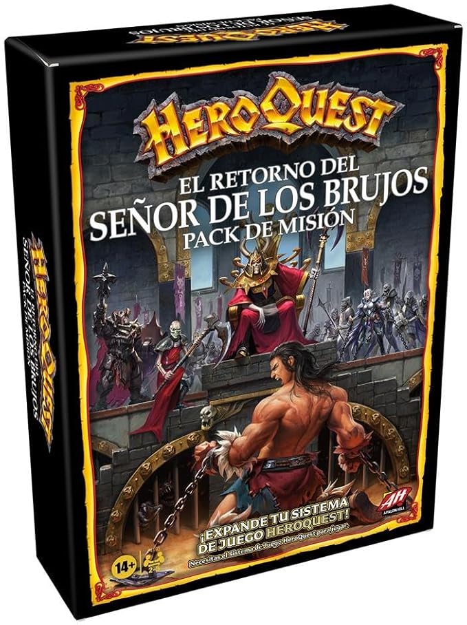 Avalon Hill HeroQuest - Pack de misiones El Retorno del Señor de los Brujos - Requiere el Sistema de Juego HeroQuest
