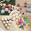 Jdesun 300 Pieces Unfinished Wooden Balls, Mini Round Craft Balls for DIY Projects, Kids Arts and Craft Supplies, 0.3 Inches Diameter #4
