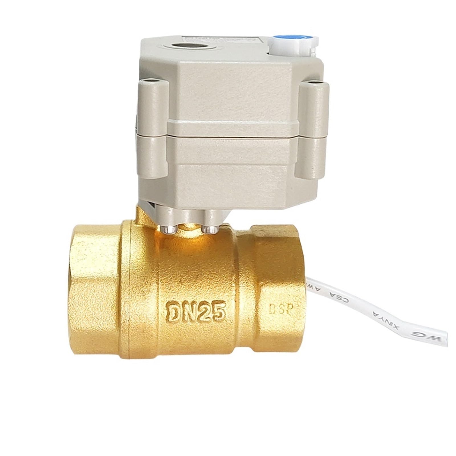 Vanne électrique DN25 anti-blocage en laiton 12V NPT pour coupure d'eau