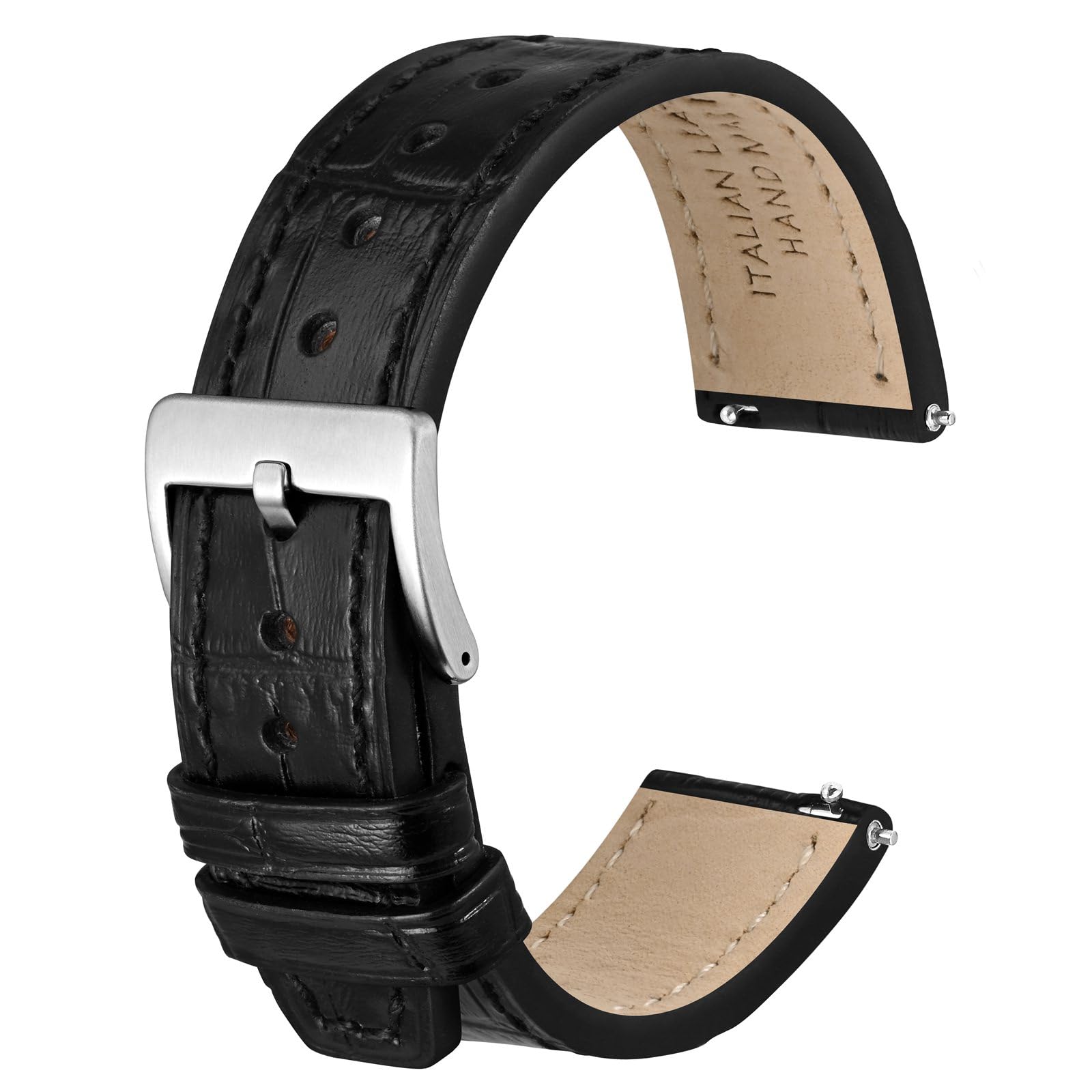 Photo 1 of ANBEER 18mm Italian Leather Watch Strap