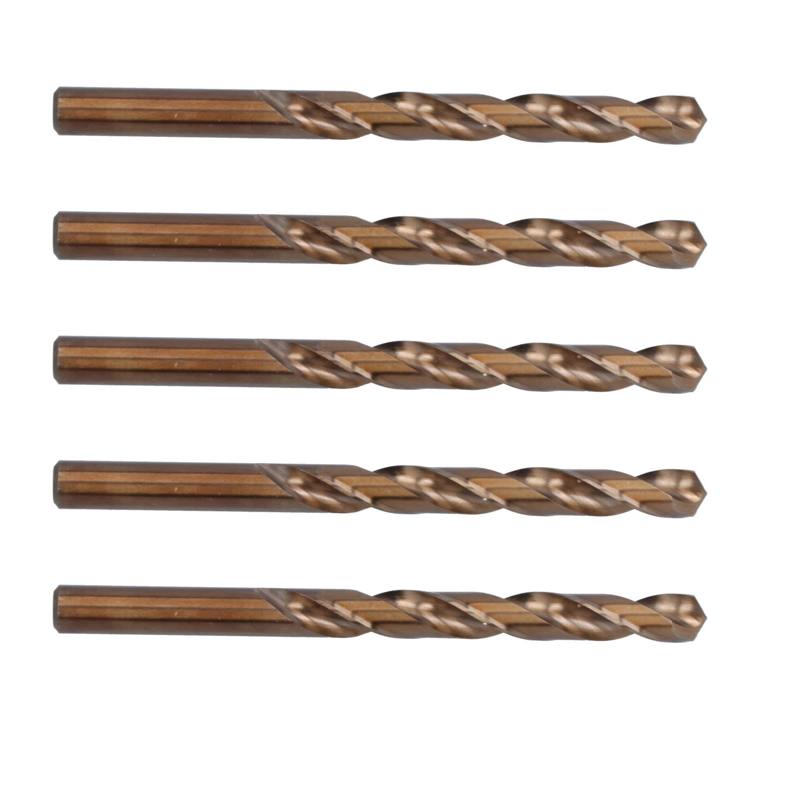 KANASI Brocas helicoidales de acero de alta velocidad, juego de 5 piezas para taladrar metal en hierro y cobre con taladros eléctricos y de banco (11mm)