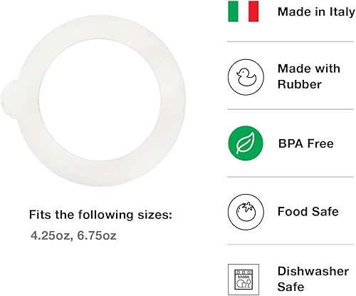 Fido Jar 6pc Replacement Gaskets (Fit Jars from 11.75 oz. to 169 oz.) - Thumbnail 3