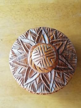 ビンテージ　小物入れ　銅製　彫刻　置物　インテリア　工芸品　美術品　A3096 ビンテージ 小物入れ 銅製 彫刻 置物 インテリア 工芸品 美術品