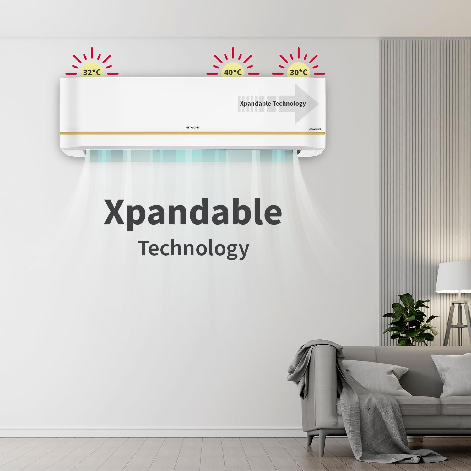 Hitachi 1.5 Ton 3 Star, Hot &Amp; Cold Inverter Split Ac With Expandable Technology (100% Copper, Dust Filter, 3100Hp Rsqg318Hgxa, White) 3 Hitachi 1.5 Ton 3 Star, Hot &Amp; Cold Inverter Split Ac With Expandable Technology (100% Copper, Dust Filter, 3100Hp Rsqg318Hgxa, White)