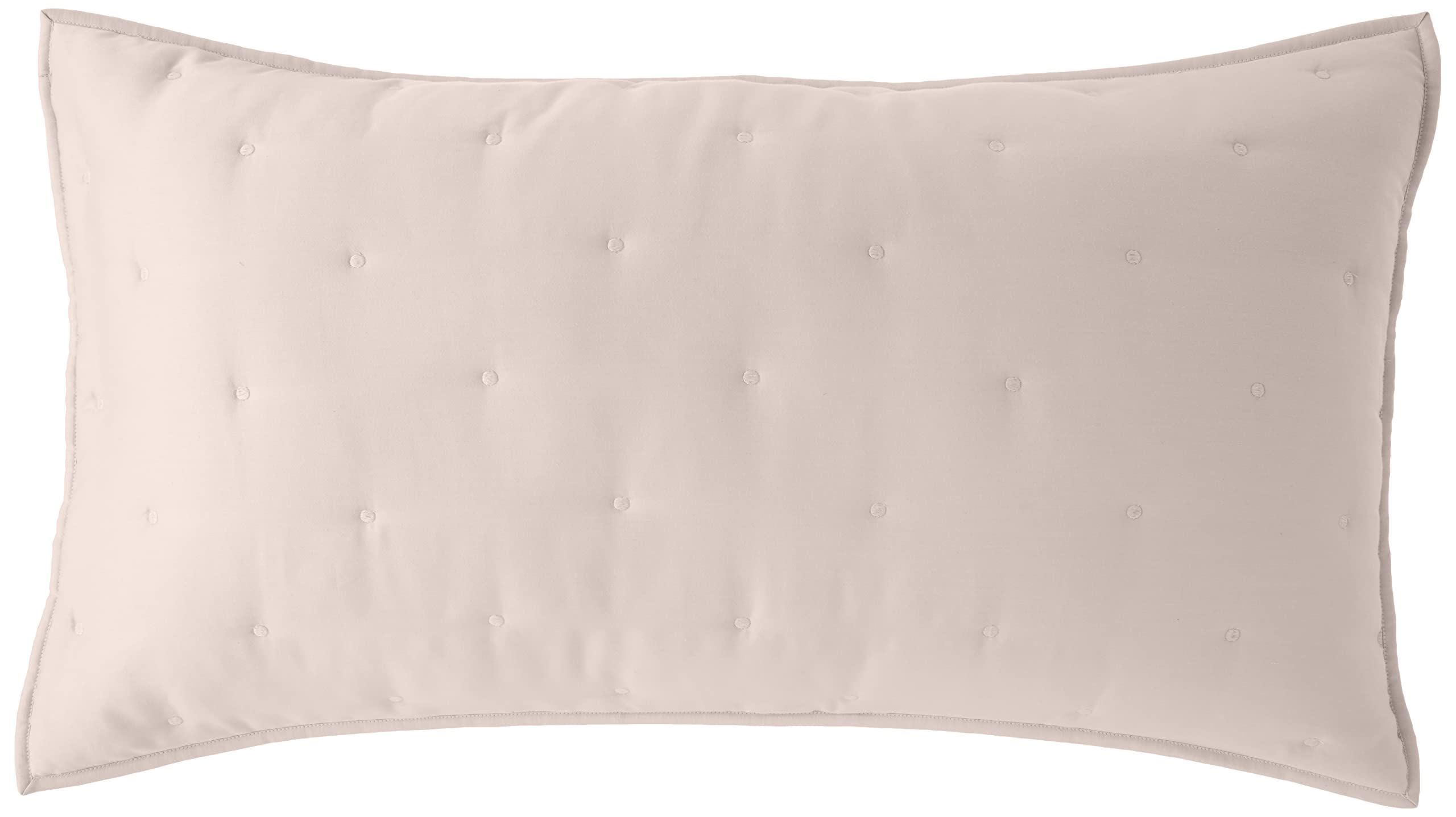 Amazon Aware Recycled Polyester and Cotton Blend Quilt Sham, Standard, Blush