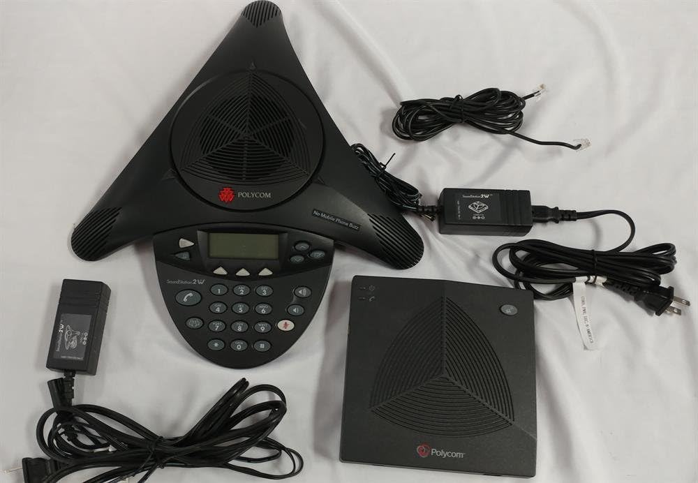 POLYCOM SoundStation 2W Basic 2200-67880-160 1.9Ghz Wireless Conference Telephone