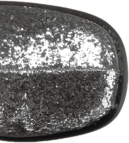 Ellie Shoes E-GOGO-G 3" Heel Glitter Gogo Boot. with Zipper. 14 / Silver | Image 4