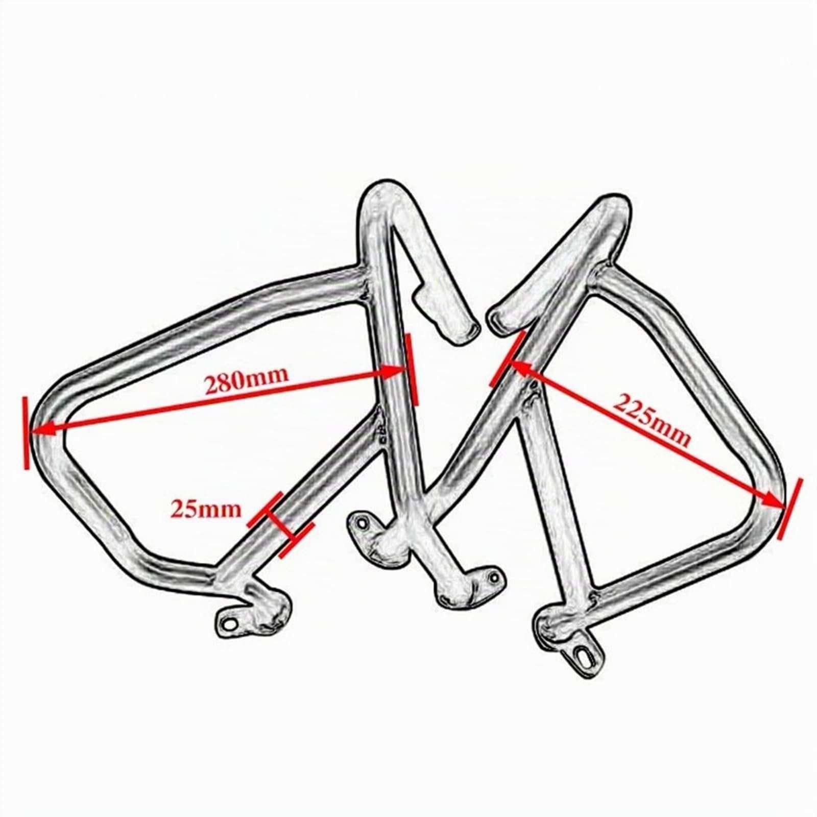 Moto Crash Bars Pour BMW Pour R 1200 R 2015 2016 2017 2018 Pour R1200RS Pour R1200R Moto Autoroute Crash Bar Moteur Garde Pare-chocs Stunt Cage Protection Autoroute Crash Bar Protection(Black)