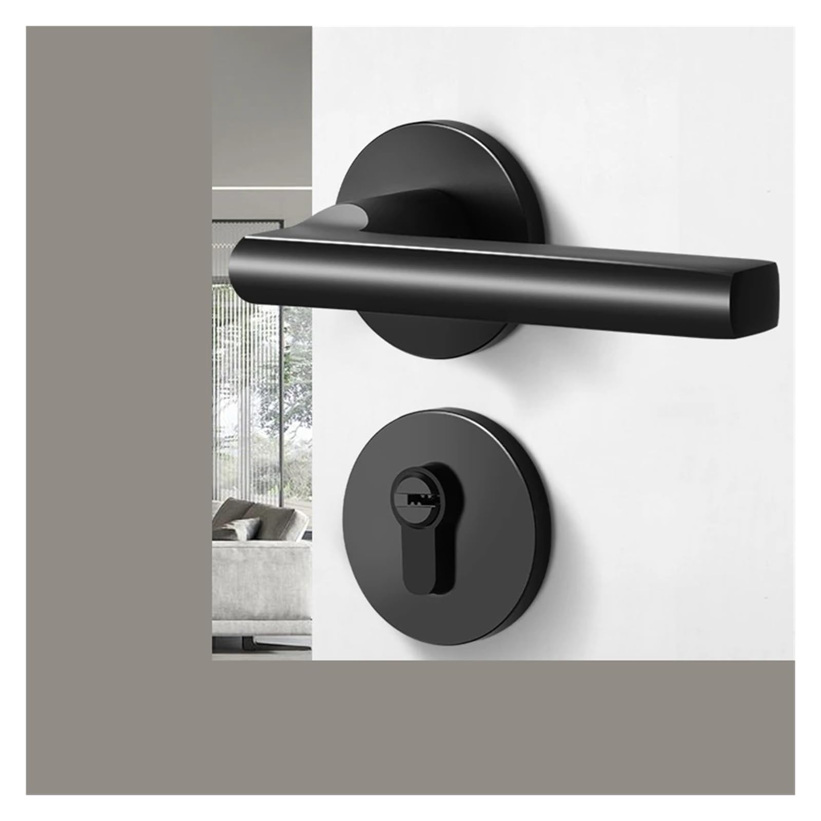 Serrure de porte intérieure en aluminium de qualité supérieure A_58MM