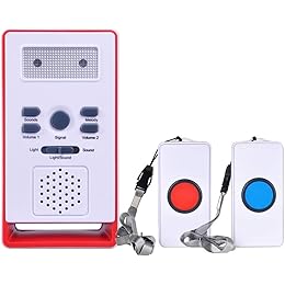 Amazon.co.jp: Iseebiz ナースコール ブザー ワイヤレスチャイム 100m受信 お年寄り/介護用 65~105dB 防水