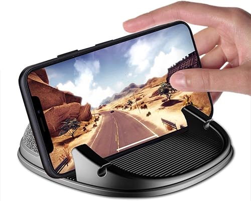Miniatura 3 de Soporte de teléfono móvil para salpicadero de coche, manos libres, antideslizante, para teléfono móvil, GPS, montaje en vehículo para iPhone,