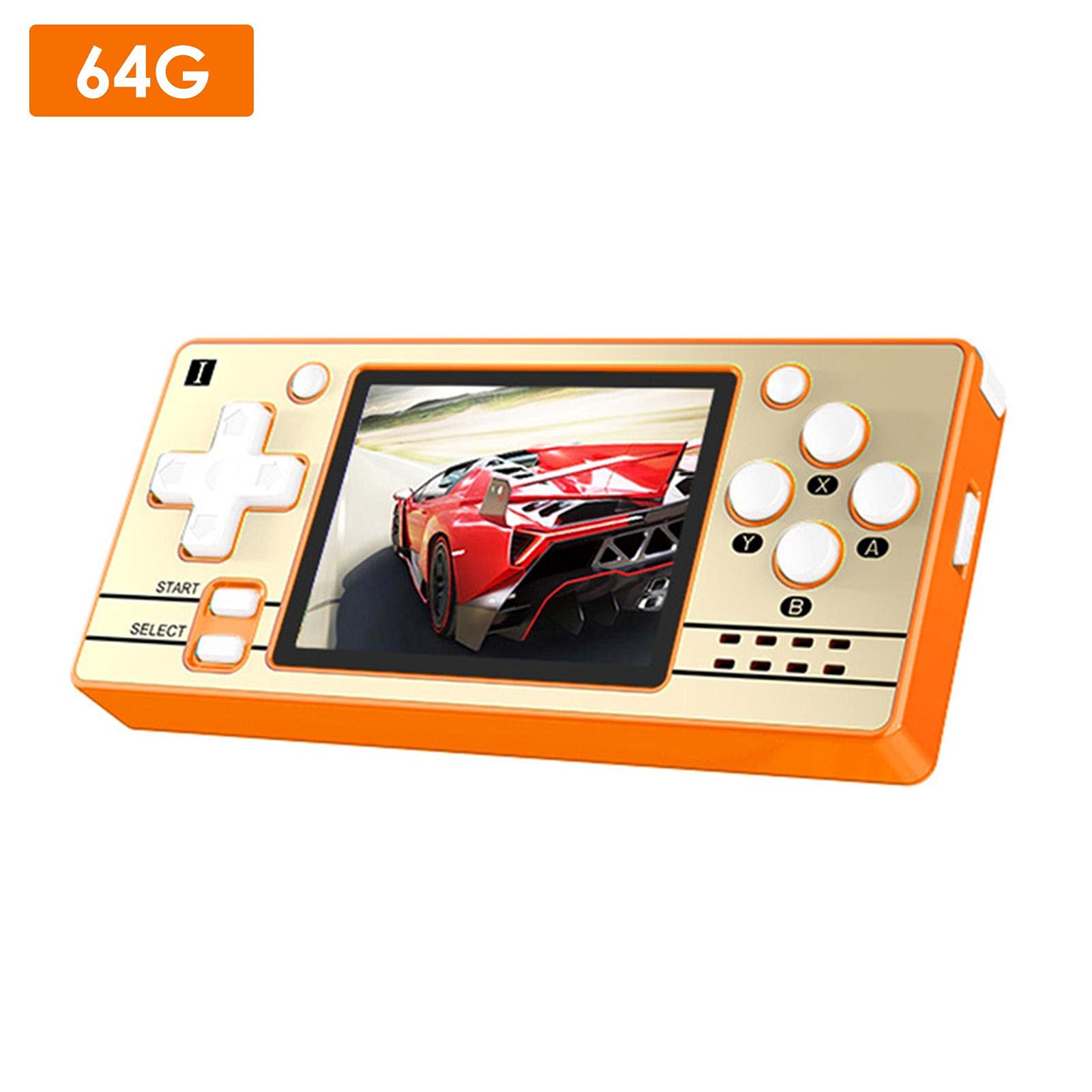 Q20 Console di Gioco Portatile, 5000 Giochi integrati (64 GB), Console per Videogiochi retrò con Schermo da 2,4 Pollici Portatile, Lettore di Giochi con Sistema Linux Open Source Portatile