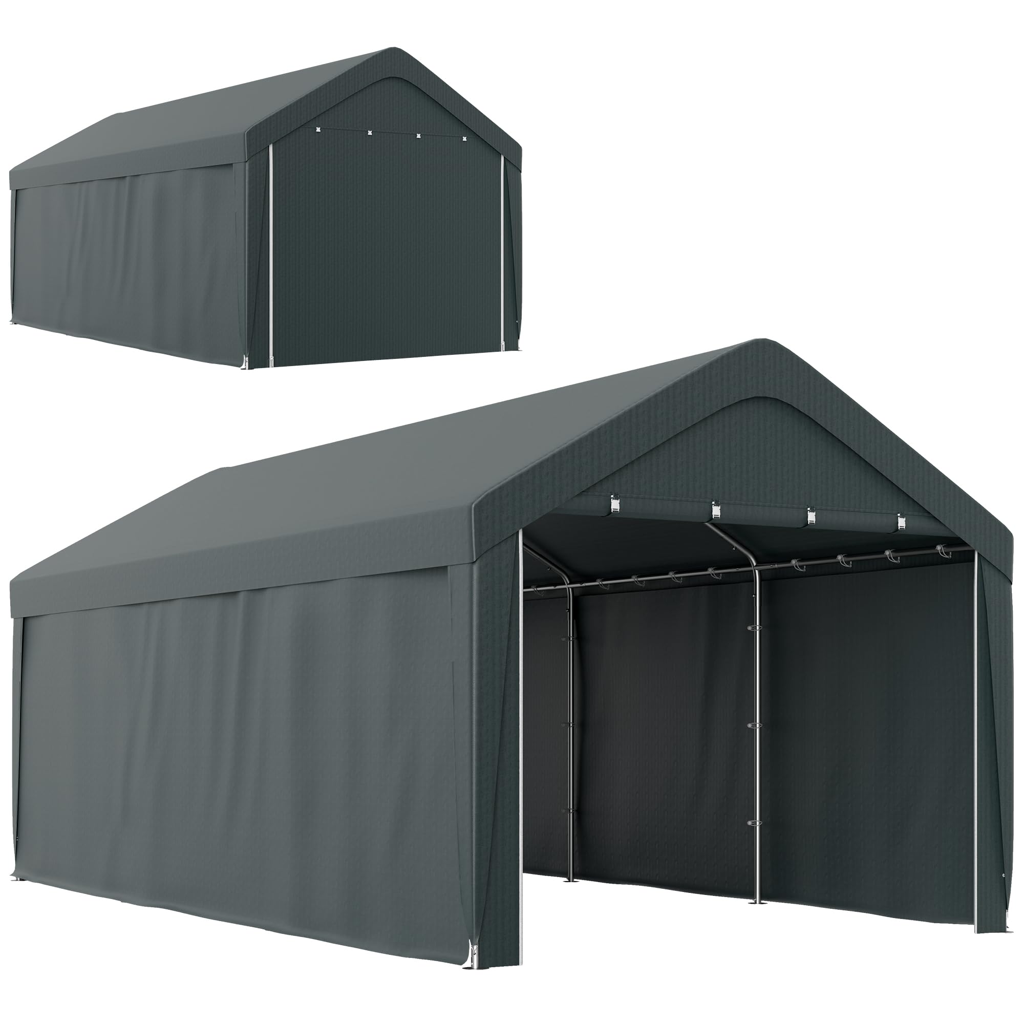 Outsunny Carport, 10 x 20 ft Portable Garage