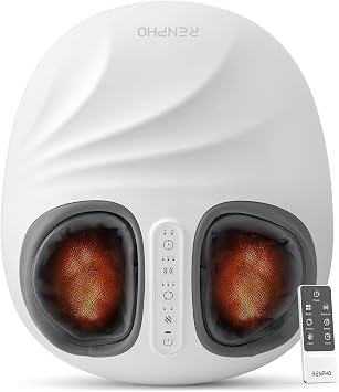 RENPHO 2026 Latest Shiatsu Foot Massager with Pressure Monitor Tech, Full-Foot Massage Machine with Kneading & Compression for Plantar Fasciitis, FSA Eligible HSA Store, Birthday Gifts for Women Wife