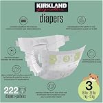 Kirkland Signature Diapers, Size 3 (222-Count)