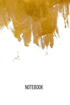 gold Notebook blank lined composition journal | gold notebook | 100 pages