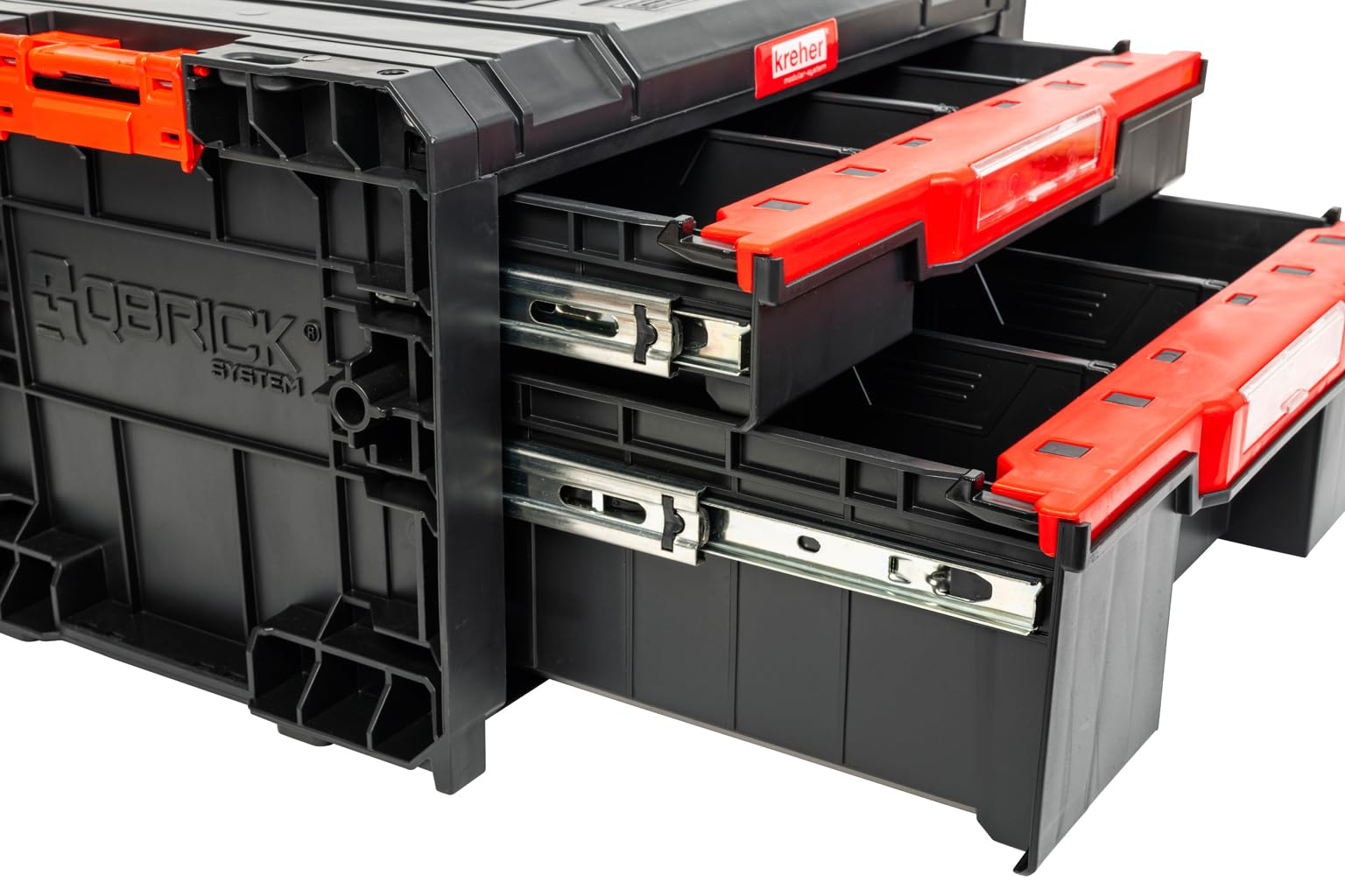 XL Modular Wählbar Werkzeugtrolley, Werkstattkoffer Set, Werkstattwagen Set aus"Q-Brick" Serie mit viel Zubehör! Der mobile Alleskönner - Privat & Gewerbe (Schubladen Werkzeugbox Drawer2)