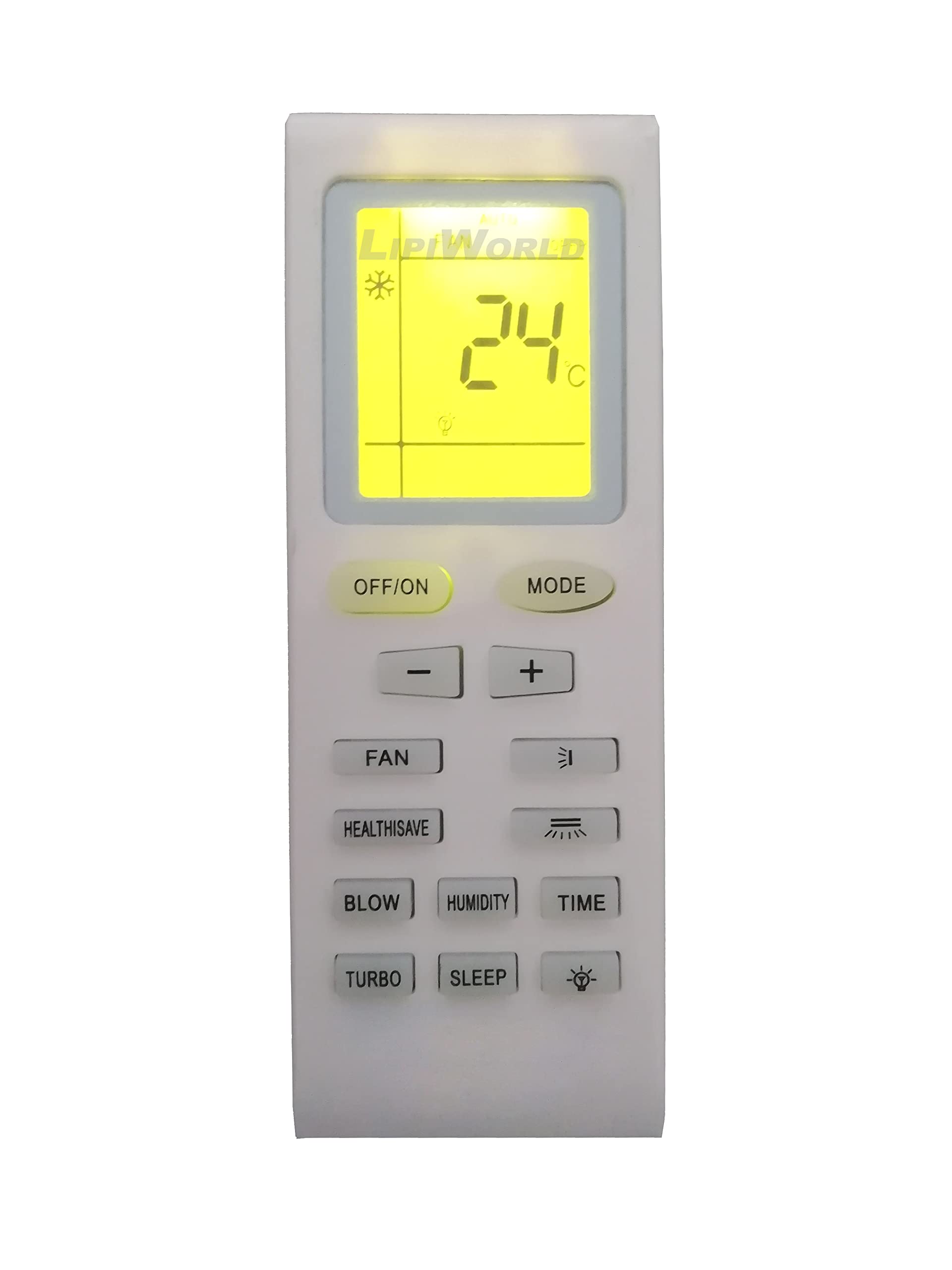 LipiWorld® 18 AC Remote Control with Display Light (Old Remote Exactly Same Remote Will Only Work) Compatible for VOLTAS AC Remote with Backlight (B09THGWYCD) Amazon Price History, Amazon Price Tracker