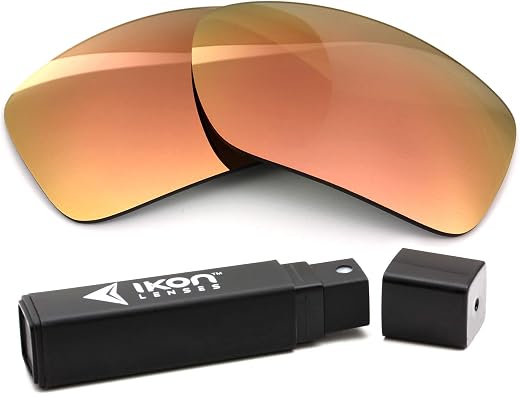 Polarized Ikon Iridium Replacement Lenses For Oakley Valve Sunglasses - Rose Gold Mirror