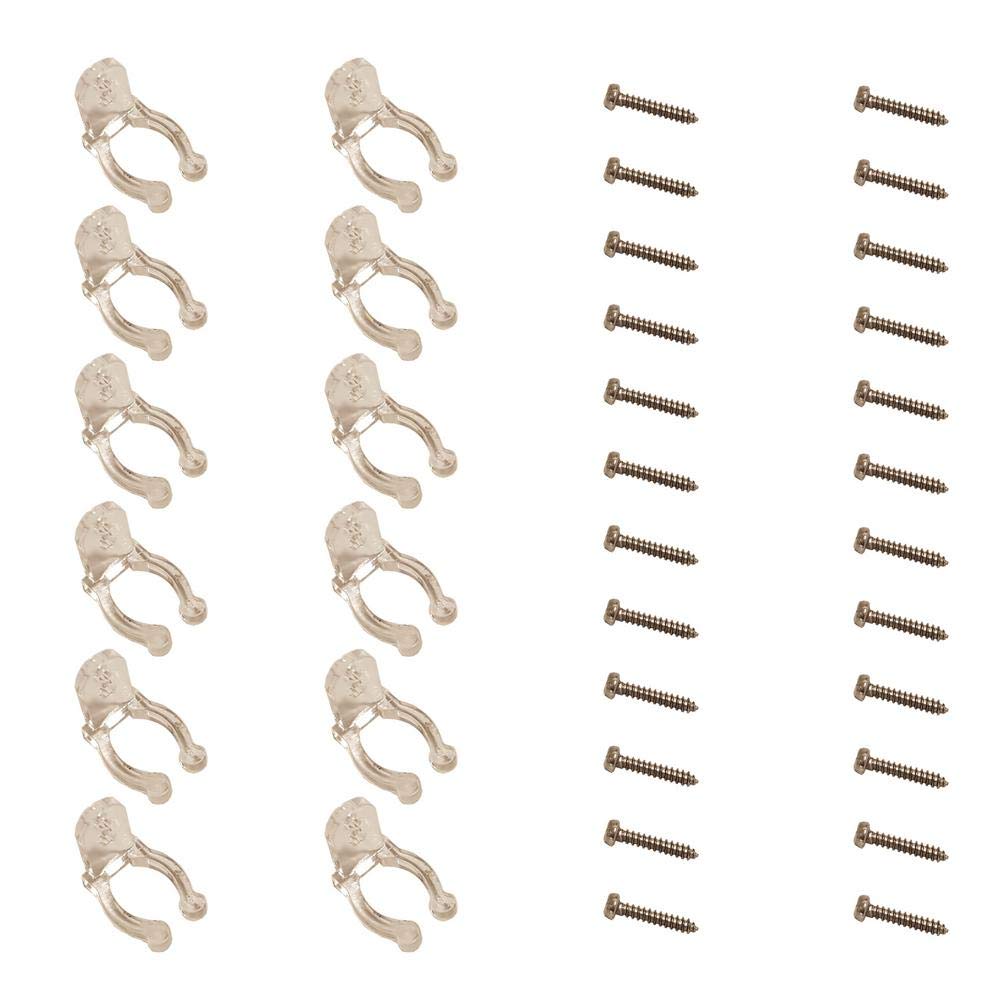 Commercial Electric Rope Light Hanging Accessory Kit with Clips and Screws