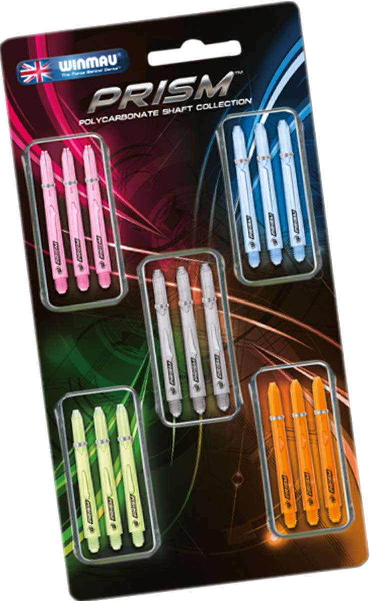 Dart Stems Collection - Dart Shafts Multipack 5 Sets Per Pack (15 in Total) - Professional Darts Accessories and Sizes - Suitable for Steel Tip and Soft tip