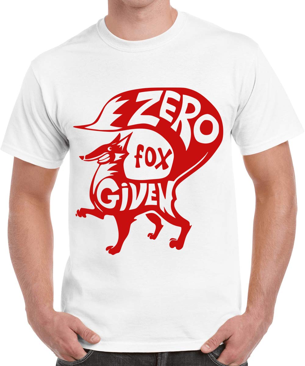 Caseria Men's Round Neck Cotton Half Sleeved T-Shirt with Printed Graphics - Zero Fox Given