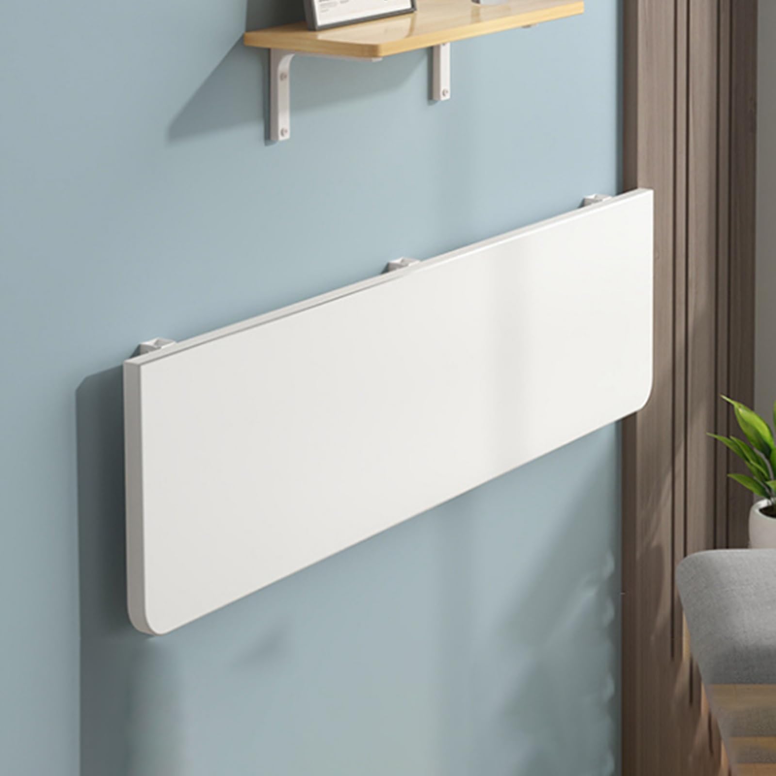 Bureau d'ordinateur pliable flottant avec plateau rabattable et peu encombrant