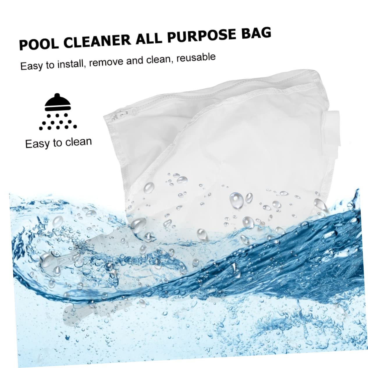 ifundom 3 Piezas Bolsa Piscina Limpieza reemplazo vacío Skimmer de Piscina de Alta Resistencia Bolsa Multiusos para 280 Bolsa de Repuesto con Cremallera para 280