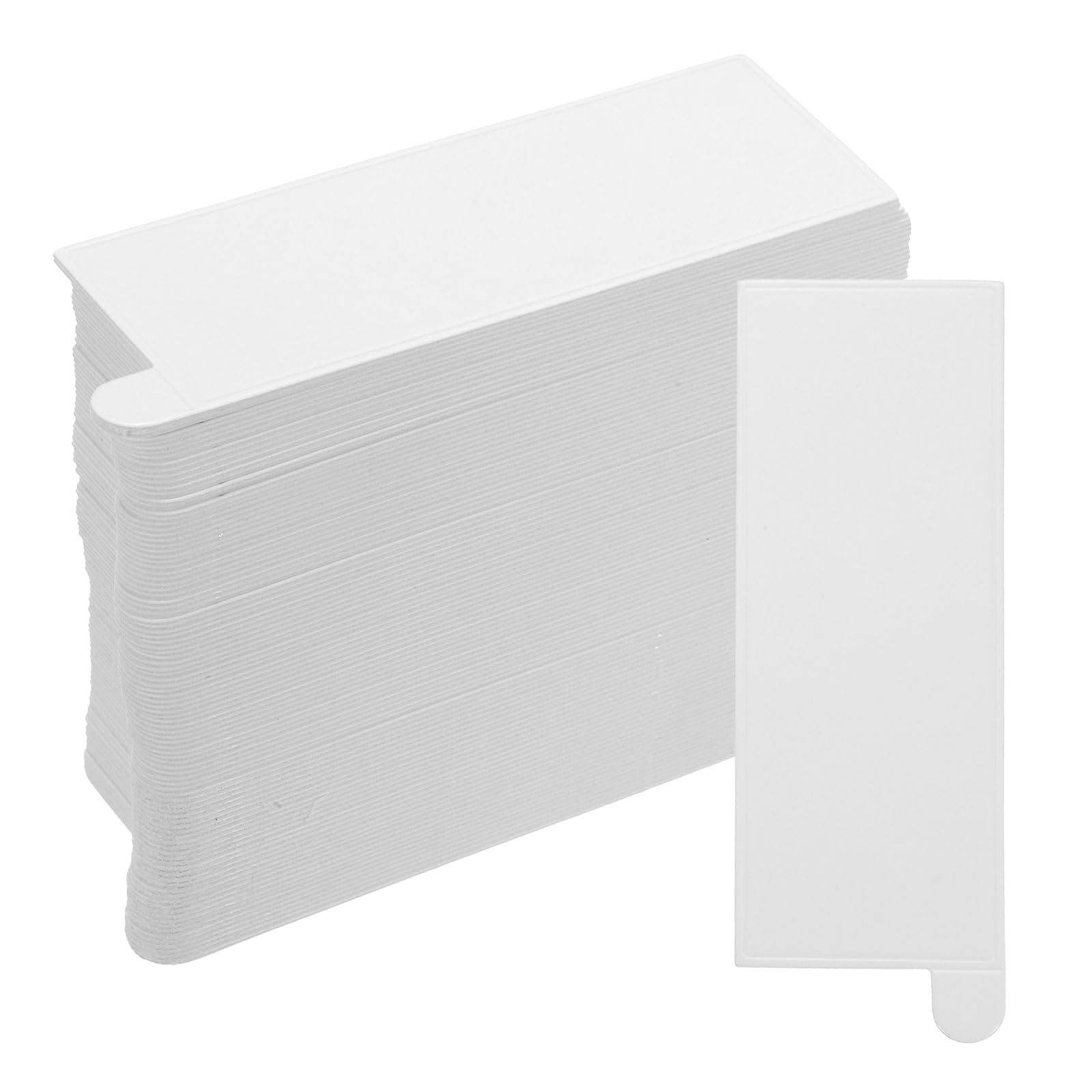 Mini planches à gâteau rectangulaires en mousse blanche pour pâtisserie x200uxcell