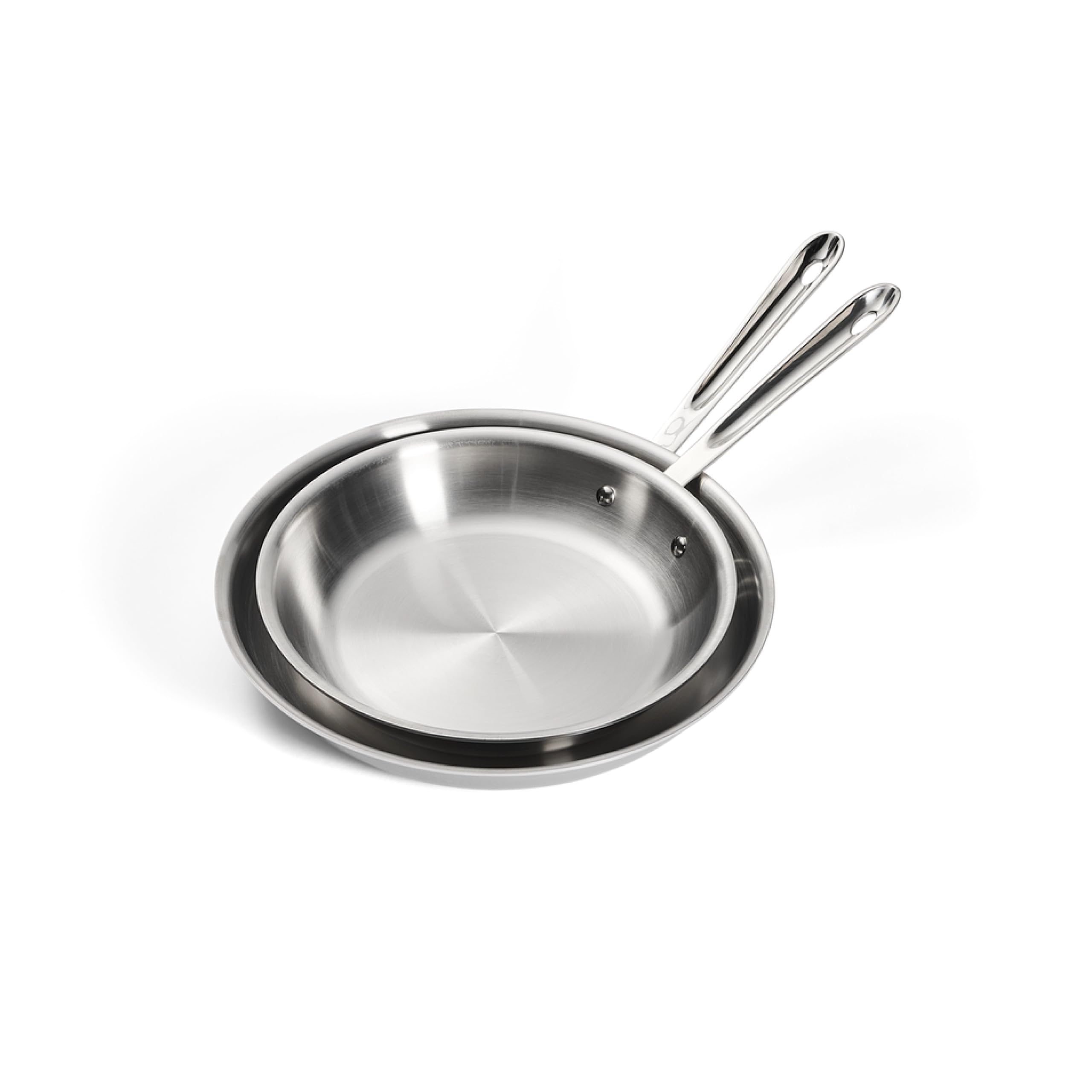 D3® Stainless Steel Fry Pan Set, 10&12-inch, Made in the USA