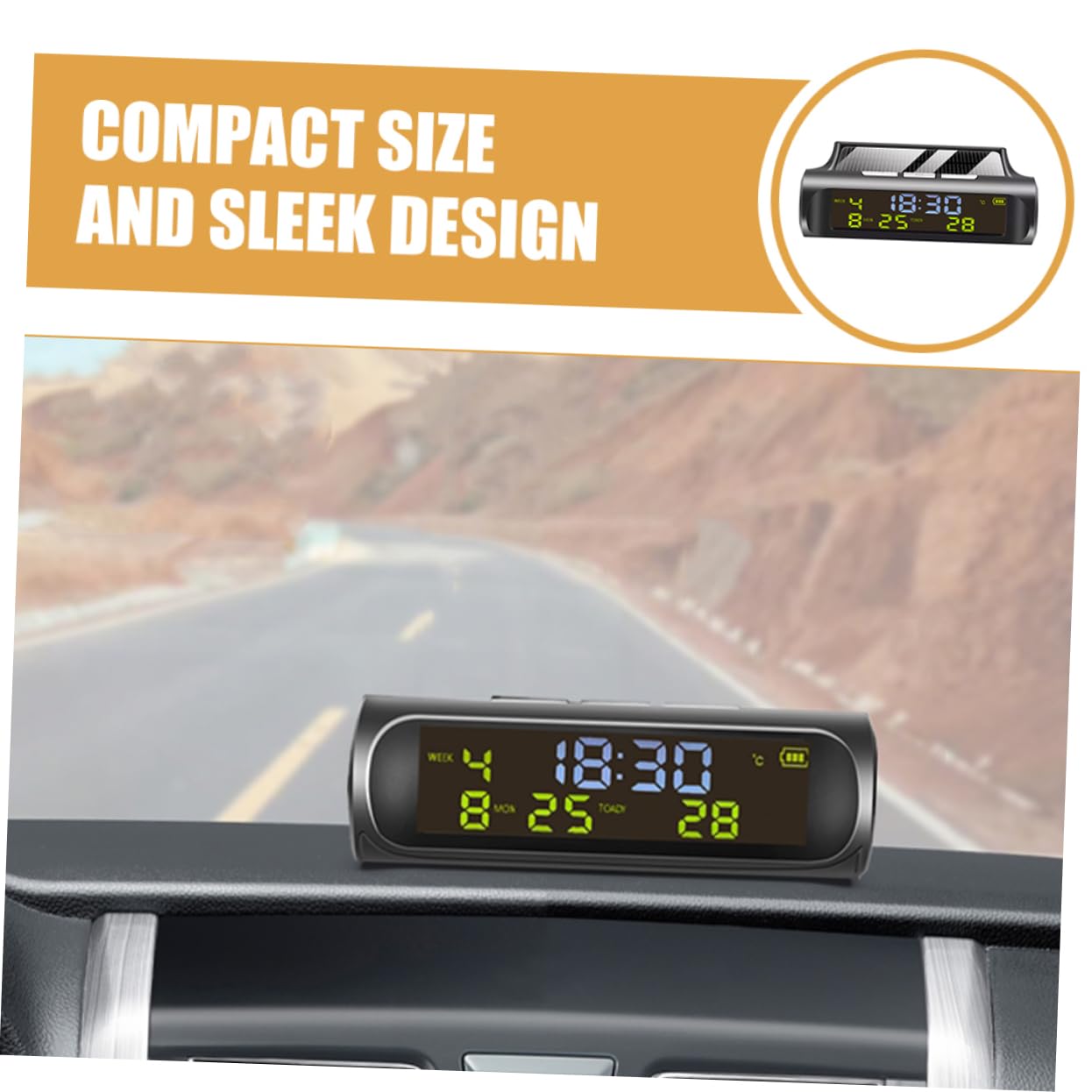 Horloge Solaire De Voiture Automatique Avec Affichage De La Semaine Du Mois De Lheure Et De La Temperature~p124691136 Horloge Solaire De Voiture Automatique Avec Affichage De La Semaine Du Mois De Lheure Et De La Temperature~p124691136