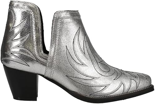 Miniatura 3 de ROPER Para Mujer Rowdy Bordado Puntera Casual Botas Tobillo Tacón Medio 2-3" - Marrón