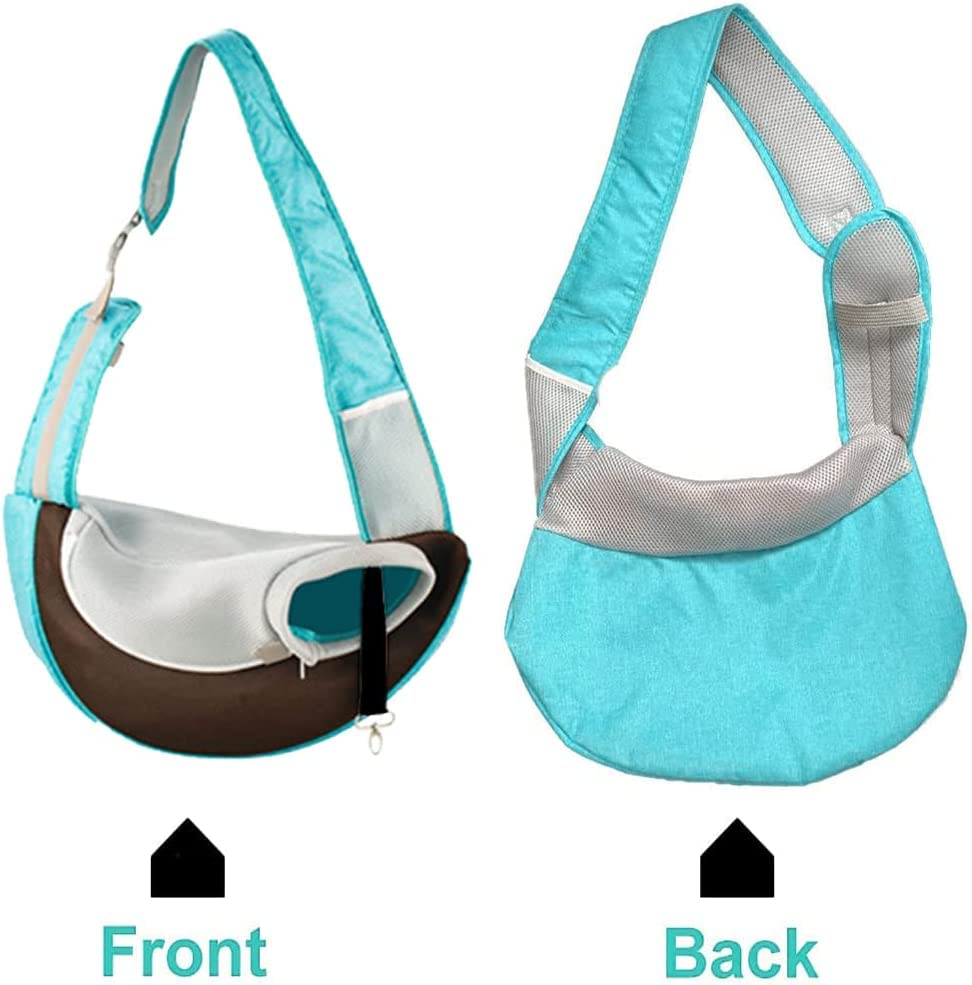 FEimaX Borsa A Tracolla Per Animali Domestici, Trasportino Regolabile Per Cani E Gatti Piccoli, Con Rete Traspirante, Taglia S Rosa