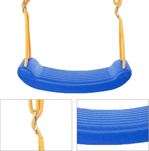 Miniatura 4 de Asiento de columpio de plástico para niños con revestimiento termoplástico cómodo Swingset para cuerda/columpio de árbol adecuado para exteriores e