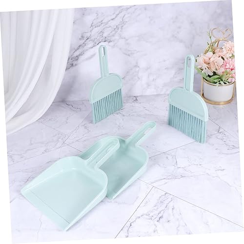 Miniatura 6 de Healifty para escritorio 6 juegos accesorios para escritorio conejillo de indias ropa de cama escoba y escoba Combo jaula de erizo hámster limpiador