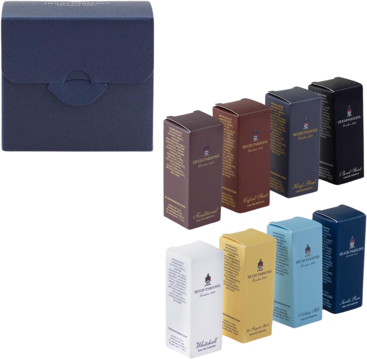Eau De Parfum Spray for Men Sample Set | Men's Perfume Gifts Discovery Fragrance Gift Set of 8 Spray Samplers Kit Long Lasting Fragrance Masculine EDP Pour Homme