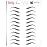 Brows by Bossy Studio & Co Temporary Eyebrow Tattoos Waterproof Eyebrow Stickers, False Tattoos Hair Like Peel Off Instant Transfer Brow arched gray