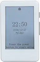 Zopsc Leitor de livros eletrônico, tela de tinta de 2,7 polegadas, tela táctil, conexão Bluetooth, 30 horas de vida útil da bateria, suporta interruptor de iluminação de fundo